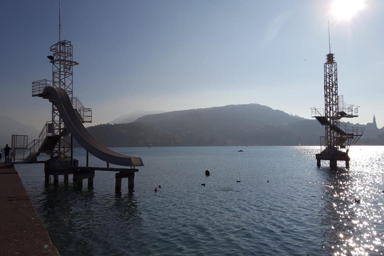 Le Grand Large - Apartment Parking & Balcony By The Lake Modern Bright Annecy Kültér fotó